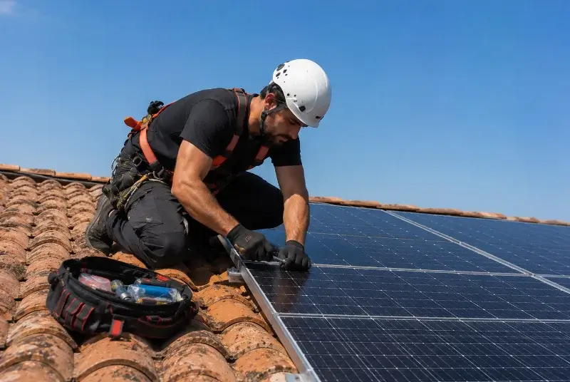 Maintenance et monitoring de panneaux solaires à Anor