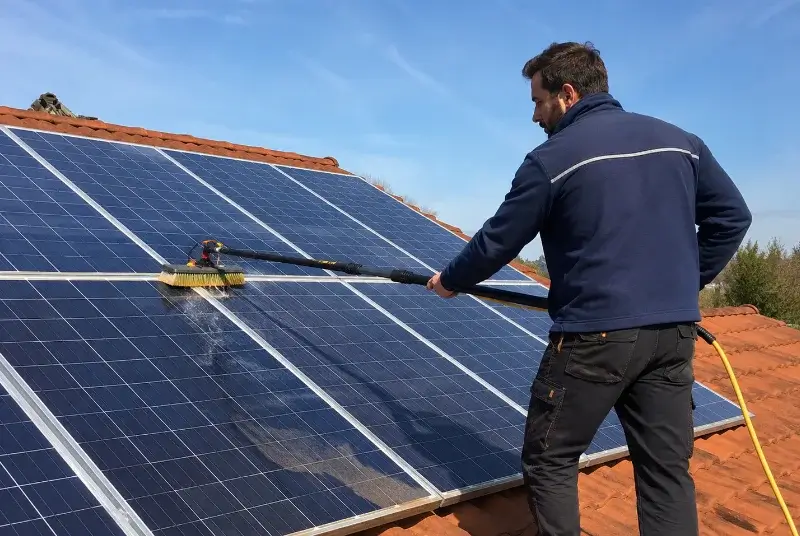 Nettoyage et entretien de panneaux solaires à Anor